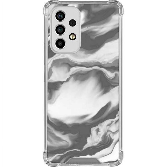 Skinit Marble Grey Marble Ink Galaxy A53 5G Clear Case