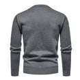 thumbnail image 6 of Zedker Men's Sweaters Casual Crewneck Long Sleeve Shirts for Men, Comfy Slimmer Pullover Knitter Fall and Winter Thermal Tops,Gray,XL, 6 of 6