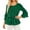 Green, variant on Women's Knitted Sequin Layered T-Shirt Loose Fit Casual ofp with Flowy Sleeves for Comfortable Daily Wear M RD1