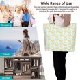 thumbnail image 6 of Wukai Roosters Print Reusable Grocery Bag Shopping Bags Shopping Handle Bag Suitable for Outdoor Convenient Daily Bag, 6 of 7