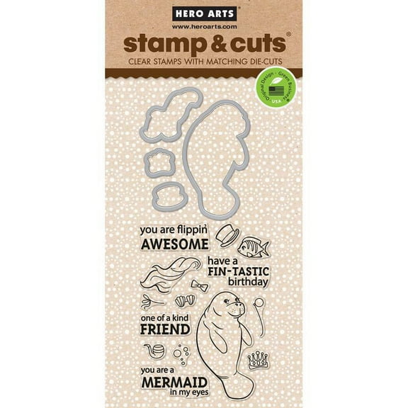 Hero Arts Stamp & Cuts-manatee