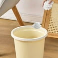 thumbnail image 6 of Compact Bathroom Trash Can with Pressure Ring – Small Space Garbage Bin for Kitchen, Office & Dorm(Khaki), 6 of 6