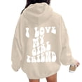 thumbnail image 5 of Gyexs Oversized Hoodies for Women Men Christmas Valentines Day Sweatshirts Hooded Long Sleeve Pullover Tops Trendy Winter Clothes Z02 Khaki & Size XXXXL, 5 of 7