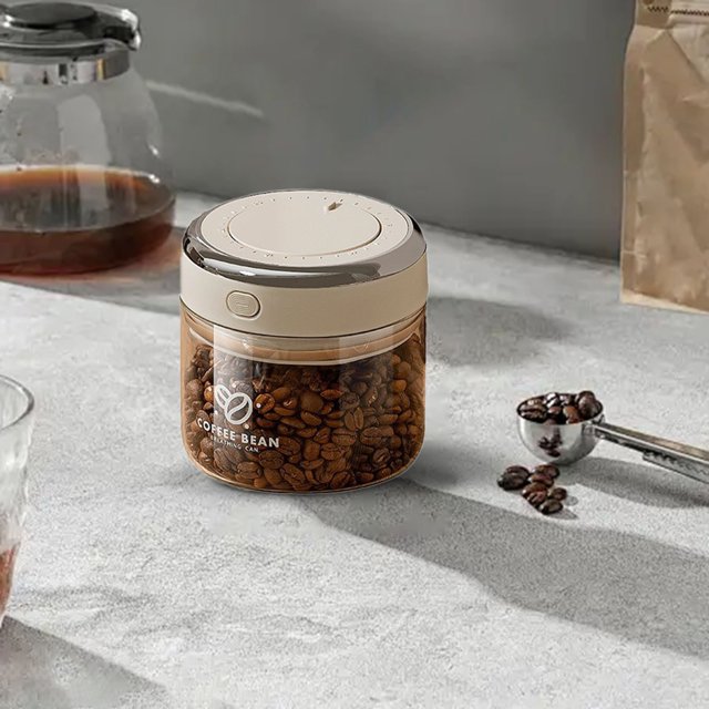 Airtight Coffee Canister With One Way V Alve Freshness Tr Acker And Large Capacity Glass Coffee Storage Jar For Be Ans And Grounds Large Organizer Snap Lids Replacement Acrylic with Lids Storage