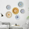 thumbnail image 5 of 10pcs soportes de placa de pared decorativos soporte de placa de pared de oro de acero inoxidable con 10pcs ganchos de pared para colgar placas dormitorio artes sala de estar restaurante, 5 of 5