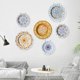 thumbnail image 5 of 10 soportes decorativos para platos de pared de acero inoxidable dorado con 10 ganchos de pared para colgar platos, dormitorio, arte, sala de estar, restaurante, 5 of 5