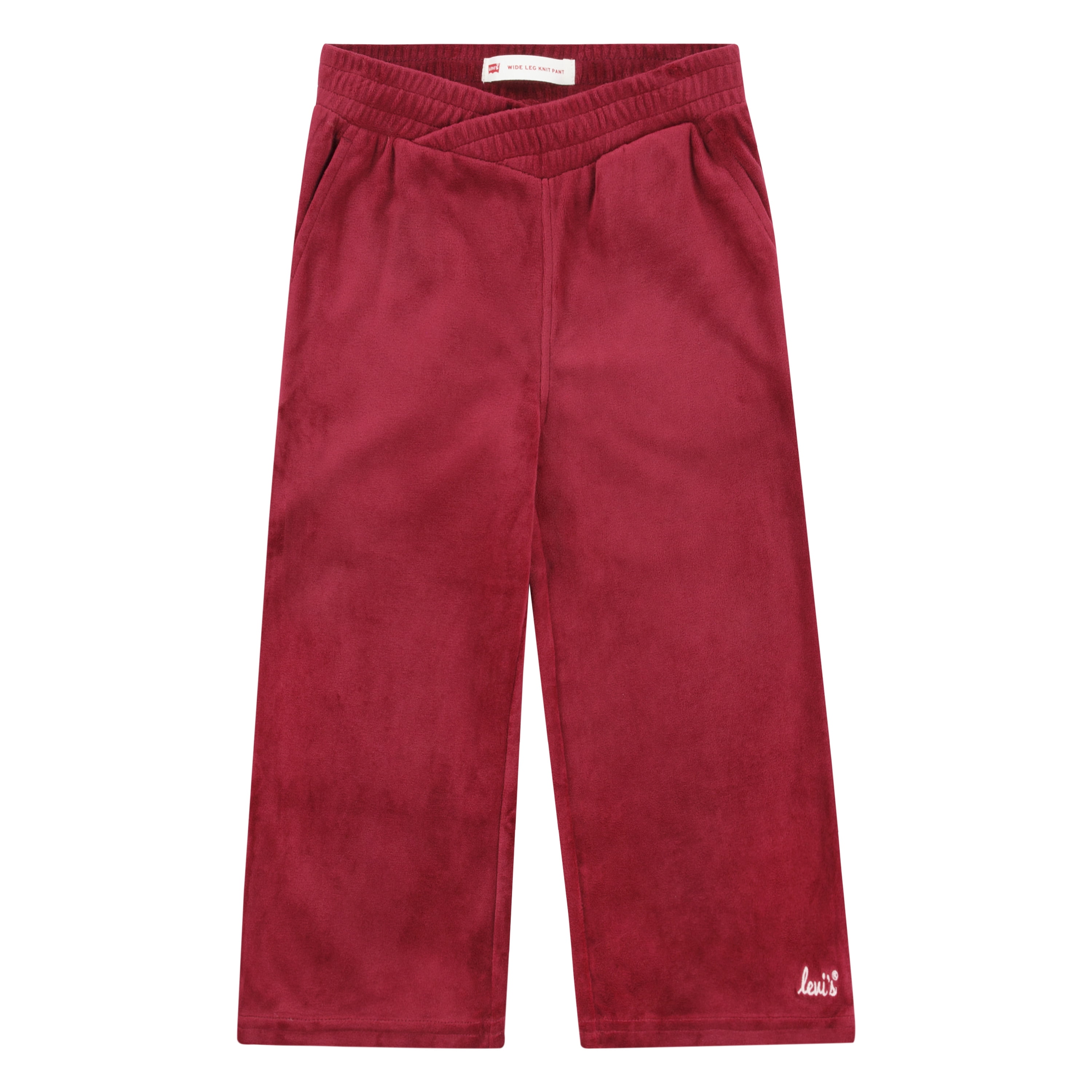 Levi Girls Wide Leg Velour Pant, Size 4-6X