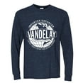 thumbnail image 2 of Wild Bobby, Vandelay Industries Shirt Latex-Related Goods Seinfeld, Pop Culture, Men Long Sleeve Shirt, Vintage Heather Navy, Medium, 2 of 4