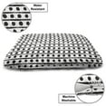 thumbnail image 3 of Geometric Pet Bed, Grunge Style Vertical Brushed Stripes and Polka Dots Designed in Row, Resistant Pad for Dogs and Cats Cushion with Removable Cover, 24" x 39", White and Charcoal Grey, by Ambesonne, 3 of 4