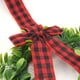 thumbnail image 2 of Ventas especificadas 1 paquete de decoración de gabinete con lazo de lino rojo y negro  pequeña  pequeña de Navidad planta de hoja verde simulada 24 cm ANGGREK Otros, 2 of 8