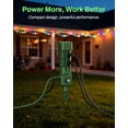 thumbnail image 5 of BN-LINK Outdoor Power Stake Timer, 100FT Wireless Remote Control, Dusk to Dawn Sensor for Outdoor Lights, 6 Grounded Outlets, 6ft Extension Cord, 1875W/15A,Christmas Decorations, ETL Listed, 5 of 9