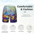 thumbnail image 4 of Kdxio Spring Flower Seasonal Print Men'S Swim Trunks With Compression Liner 7 Inch Inseam Quick Dry Swim Shorts, 4 of 7