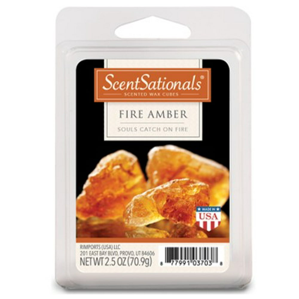 Fire Amber Scented Wax Melts, ScentSationals, 2.5 oz