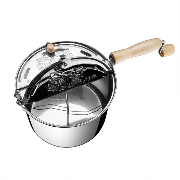 Great Northern Popcorn 6.5-Quart Stainless-Steel Stovetop Popcorn Maker