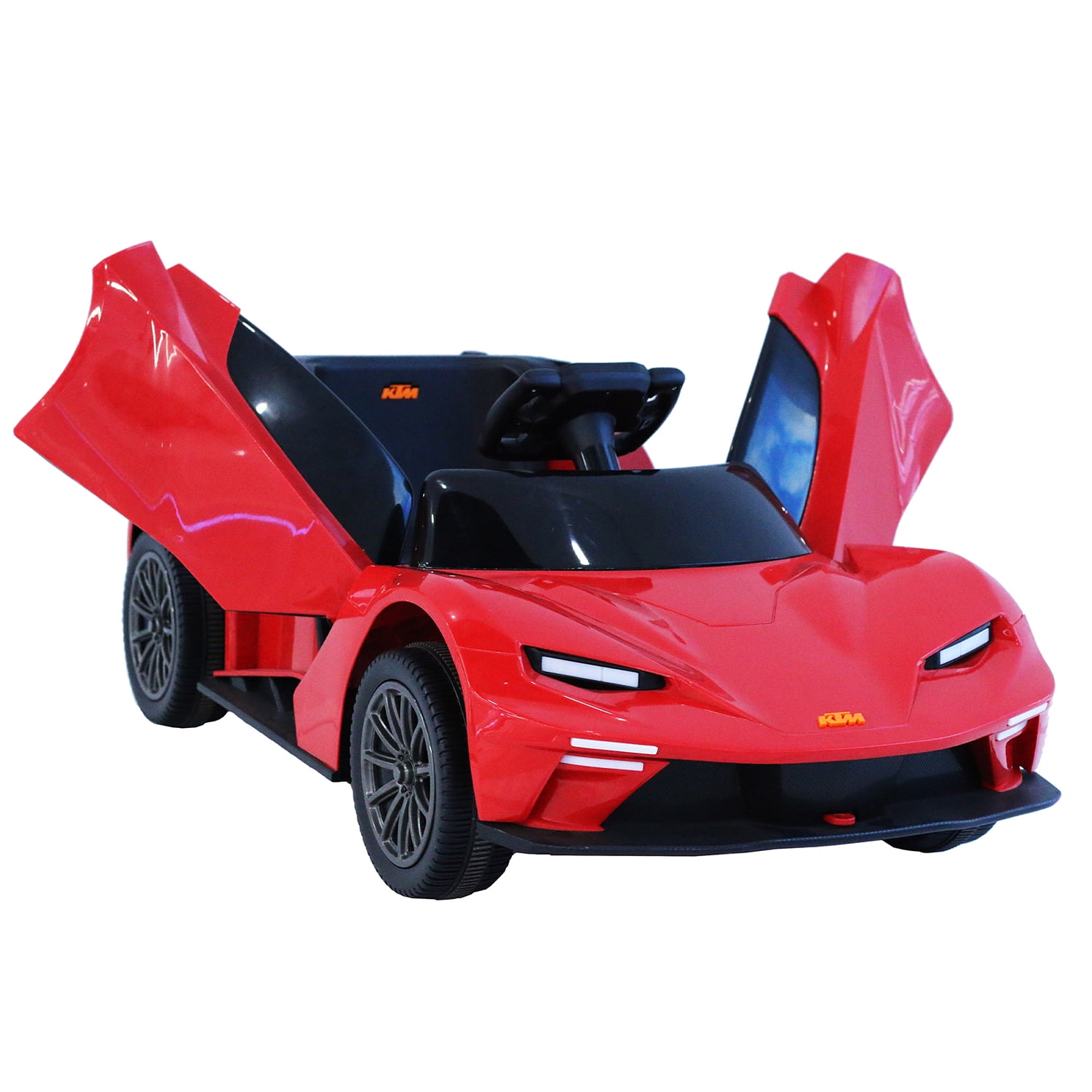 CIPACHO Licensed Ktm x Bow Gtx Electric Car for Kids, 12v Powered Ride Ons Kids Car with 2.4G Parents Remote Control, MP3, Bluetooth, Red