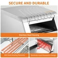 thumbnail image 4 of Yeshouse Tostadora comercial con cinta transportadora, 150 rebanadas por hora, 1300 W, 7 ajustes de temperatura y temporizador, ideal para tostadas, panecillos y bagels, 4 of 7