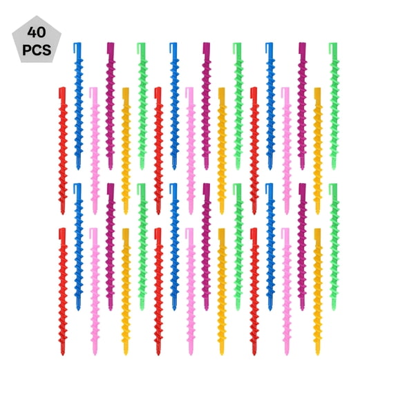 EXLEAF 2026 New 40 Pcs Spiral Perm Bar Rollers Curl Rods Spiral Curlers for Long Hair for Salon,Home Styling,Hair Care Spiral Rods