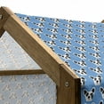 thumbnail image 4 of Bulldog Pet House, Abstract and Hipster French Bulldog Heads Funny Puppy Pattern Design, Outdoor & Indoor Portable Dog Kennel with Pillow and Cover, 5 Sizes, Blue Black and White, by Ambesonne, 4 of 4