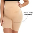 thumbnail image 3 of KUNINDOME Seamless Maternity Shapewear for Belly Support, Prevent Thigh Chaffing, Nude, Large, 3 of 6