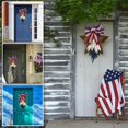 thumbnail image 7 of 23.6 Inch Patriotic Wreath for Front Door 4th of July Wreath Independence Day White Blue Red Garland for Memorial Day Veterans Day Front Door Home Living Room Decoration Hanging Ornaments, 7 of 7
