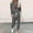 Gray, variant on asdoklhq Warm Pajamas for Women Fashionable Loose Printed Long Sleeved Round Neck Drawstring Casual Set Black 2X