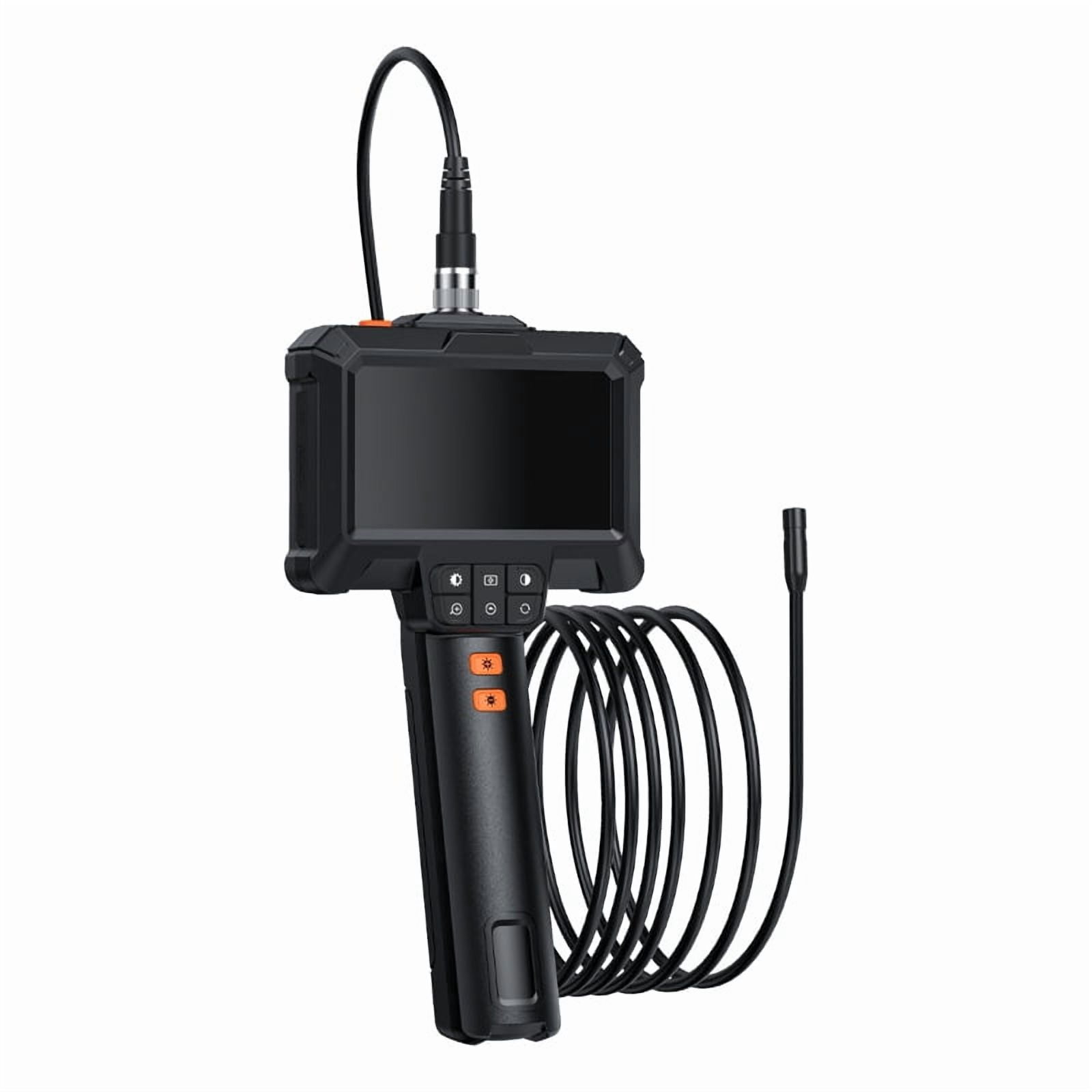 Endoscope Camera with Light, IP67 Waterproof Borescope Camera with 16.5ft Semi-Rigid Cord, 4.3" LCD Screen Borescope with 8 Adjustable LED Lights, HD 1080P Inspection Camera Scope Camera