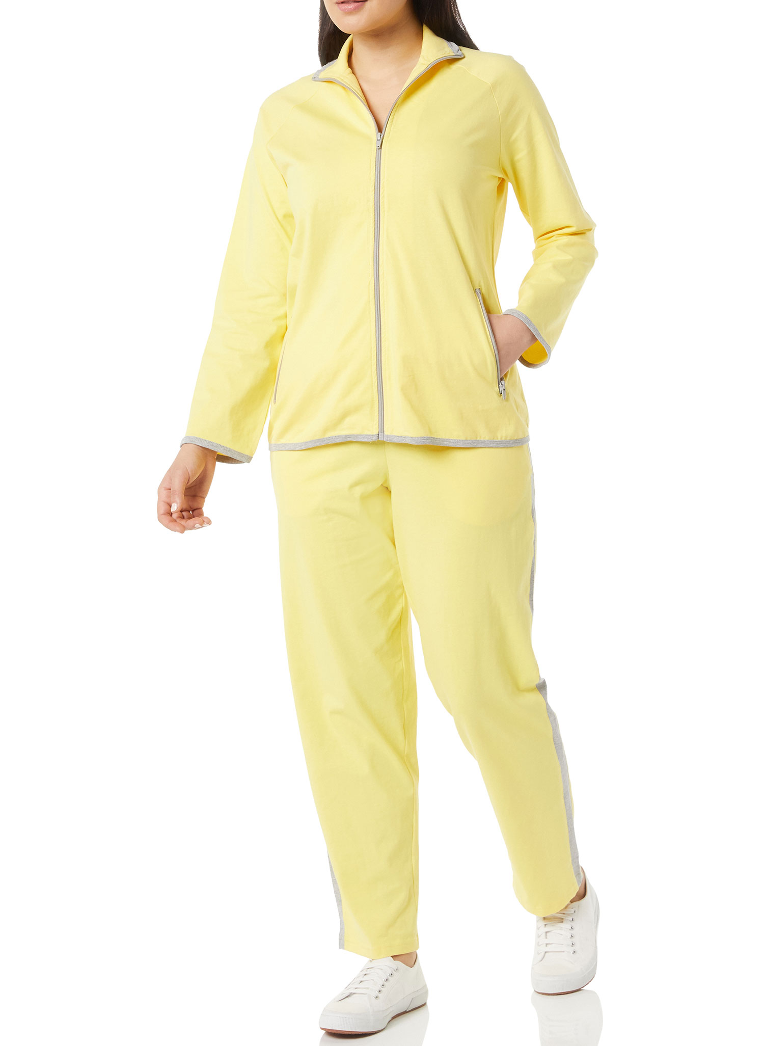 Cotton Pants and Jacket Outfit Yellow 