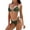 Army Green, variant on Charmo Halter Bikini Sets for Womens Triangle Two Piece Bathing Suits Tie Back