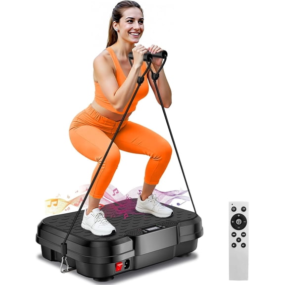 Vibration Plate Exercise Machine,Vibration Plate for Lymphatic Drainage Power Vibration Plate Machine Support 450 Lbs 250 Adjustable Speeds,Vibrating Plate Shake Plate Weight Loss for Women Men