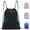 Black, variant on Sports Drawstring Backpack with Mesh Pockets, Waterproof Gym Bag String Backpack for Men Women, Large Capacity Athletic Sackpack for Travel, Swimming, Cycling(Purple)