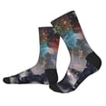 thumbnail image 2 of Rocae Elephant Fireworks Celebration for Adult Socks Casual Athletic Stretchy Loose Socks for Women Men Non-Slip Middle Tube Socks, 2 of 7
