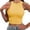 Yellow, variant on Solid Color Cropped Tank Top Sleeveless Round Neck Casual Summer Vest for Women, XXL, Hot Pink