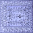 thumbnail image 1 of Ahgly Company Indoor Square Persian Blue Traditional Area Rugs, 6' Square, 1 of 4