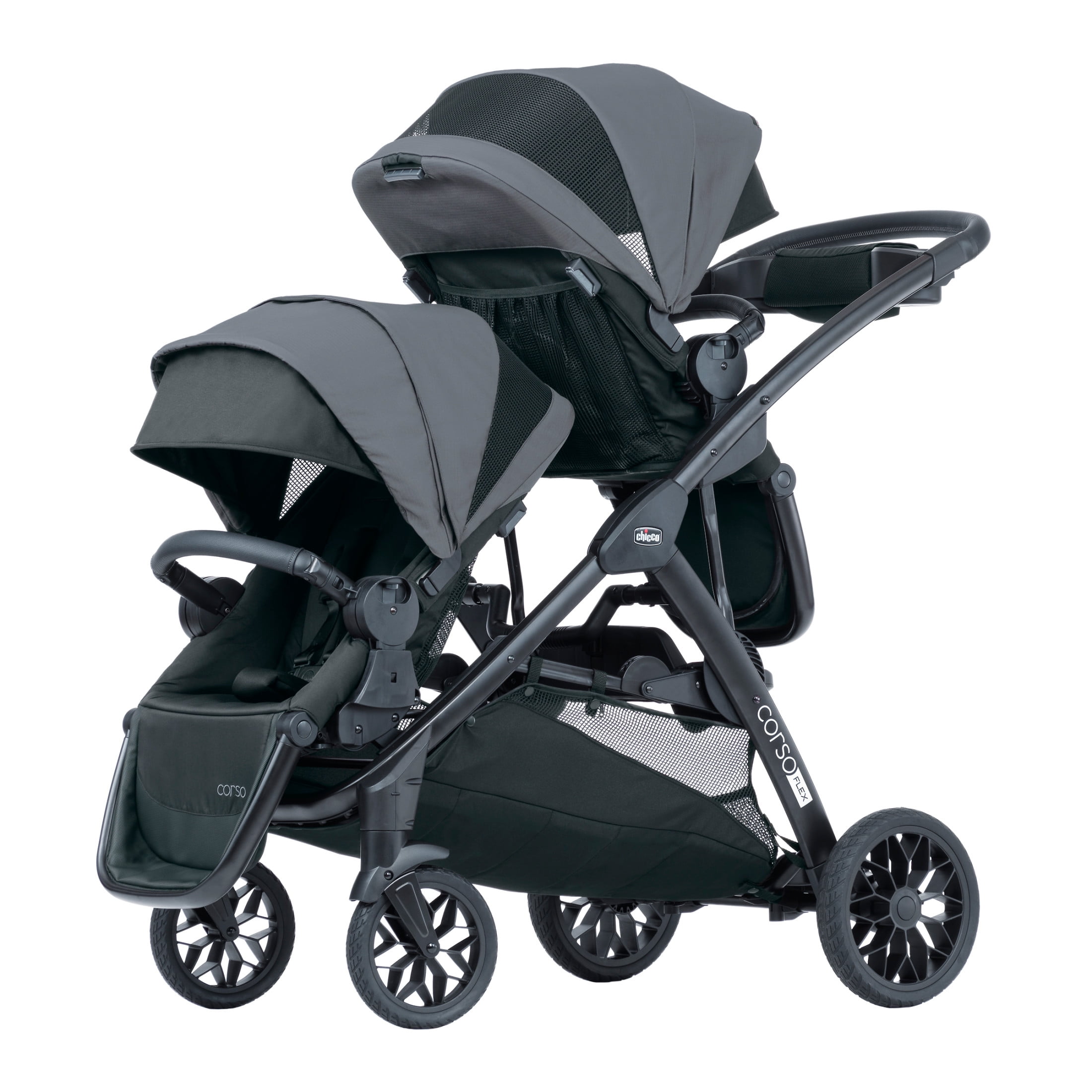 Chicco Corso® Flex Full-Sized Modular Toddler Seat for Corso Flex Convertible Stroller  - Legend (Black), New