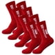 thumbnail image 1 of Calcetas Unisex SpotRed 4Pares Rojo 6-12.5US TapeDesign Calcetines Tubo Medio Algodón., 1 of 2