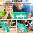 thumbnail image 2 of Case for iPad 9th/8th/7th Generation 10.2 inch Case with Shoulder Strap, Shockproof Handle Kickstand, Mini Green, 2 of 7