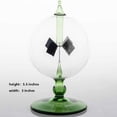 thumbnail image 4 of Green Solar Power Radiometer Crookes Solar Energy Vanes Windmill Gift Home Desk Decoration,1 x Radiometer,Transparent Green, 4 of 6
