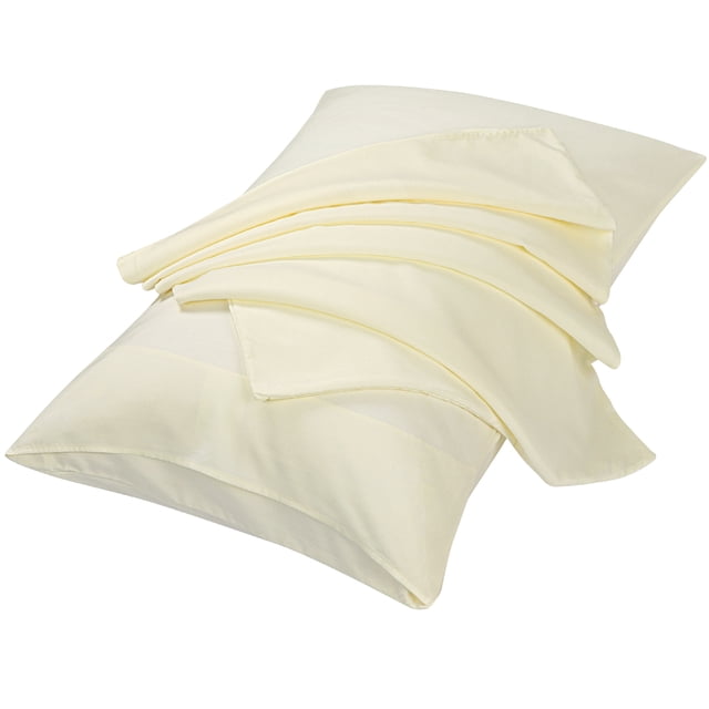 Unique Bargains Soft 1800 Series Microfiber Long Pillowcases 2pcs