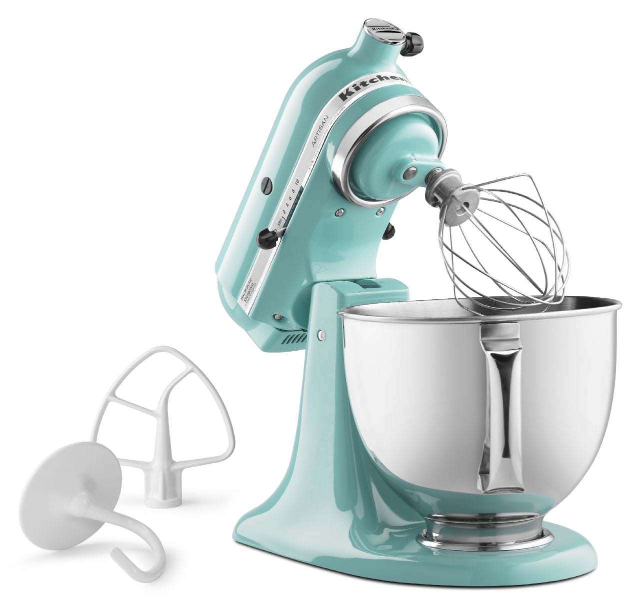 KitchenAid Artisan Series 5 Quart Tilt-Head Stand Mixer, Dishwasher Safe Parts, Blue, 10 Speeds, 325 Watts, 1
