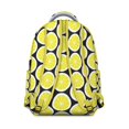 thumbnail image 3 of Bright Yellow Lemon Backpack - Modern & Lightweight Waterproof Daypack, Breathable Comfort with Spinal Support Design for College Students, 3 of 6