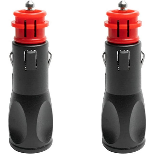 Male Cigarette Lighter Socket,Male Cigarette Lighter Adapter,Male Cigarette Lighter Plug Socket,12V European Cigarette Lighter Adapter Plugs - 2PC(7.88*2.4*2.4cm)
