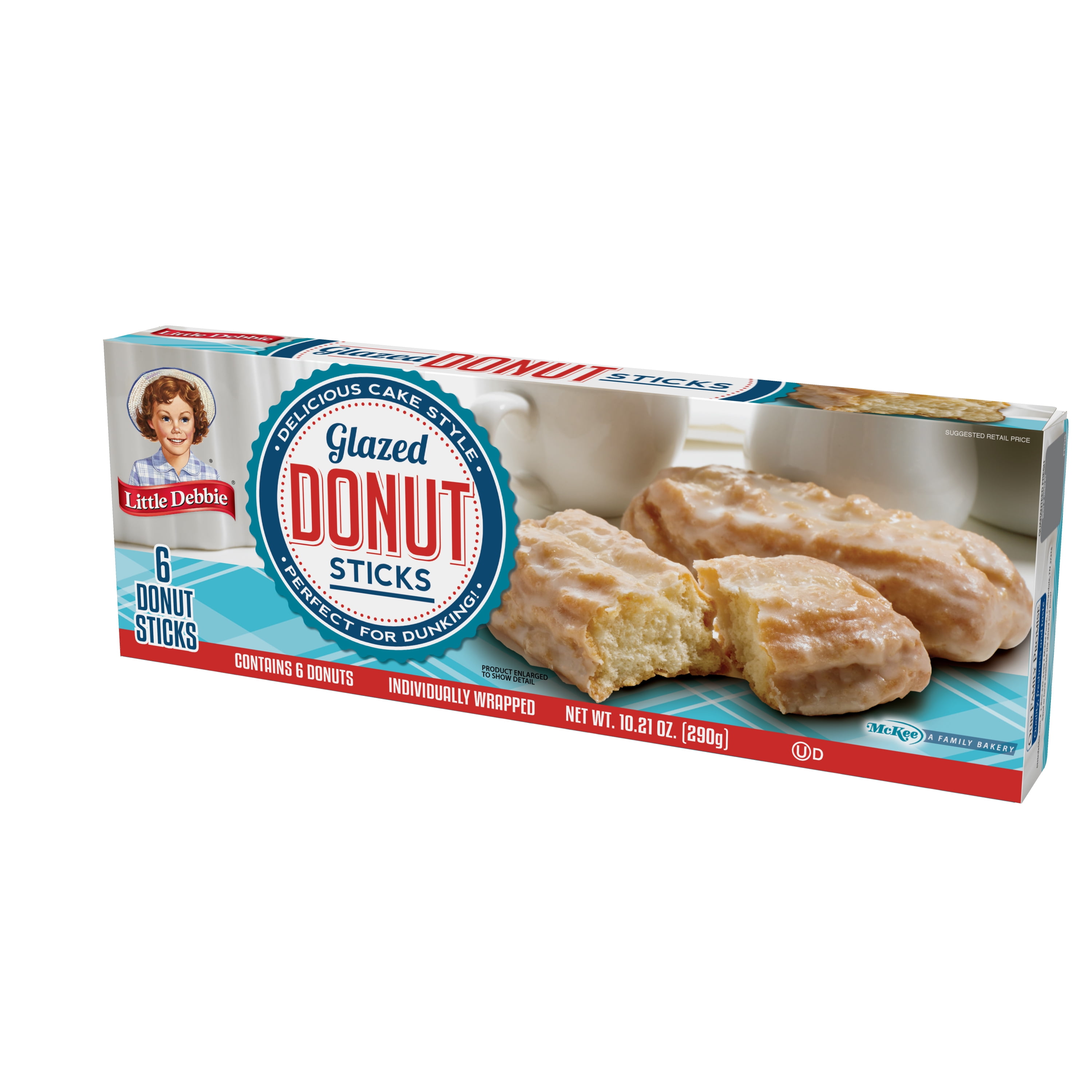 Little Debbie Glazed Donut Sticks, 10.21 oz (6 count)