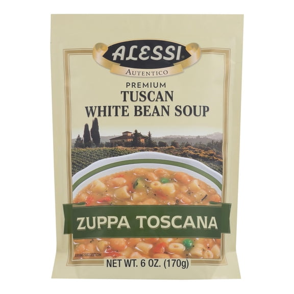 Alessi - Tuscan - White Bean Soup - Case of 6 - 6 oz.