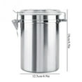 thumbnail image 3 of Coofit Récipient de Stockage Alimentaire Hermétique en Acier Inoxydable pour Thé Café, 3 of 8