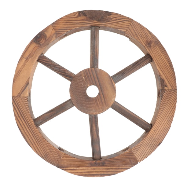 Rueda de carro de madera, arte de pared, rueda de madera Vintage, decoración de pared, colgante de pared decorativo, estilo aleatorio