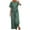 Mint Green, variant on Pant Sets Lady 2 Piece Outfits Women Linen Outfits Fashion Round Neck Short Sleeve Tops Long Pants Casual Travel Suit Sets Green 4XL