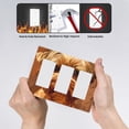 thumbnail image 4 of Cute Dog (2) Switch Cover Decorative Wall Plate 3-Gang Screwless Standard Size, 4 of 5