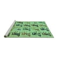 thumbnail image 2 of Ahgly Company Machine Washable Indoor Round Abstract Turquoise Blue Modern Area Rugs, 6' Round, 2 of 4