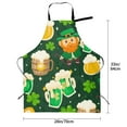 thumbnail image 2 of Cauagu St Patrick's Day10 Aprons with Pockets,Waterproof Apron for Women,Kitchen Cooking Apron Adjustable Bib Aprons Chef Apron for Cooking,Drawing,Crafting, 2 of 8