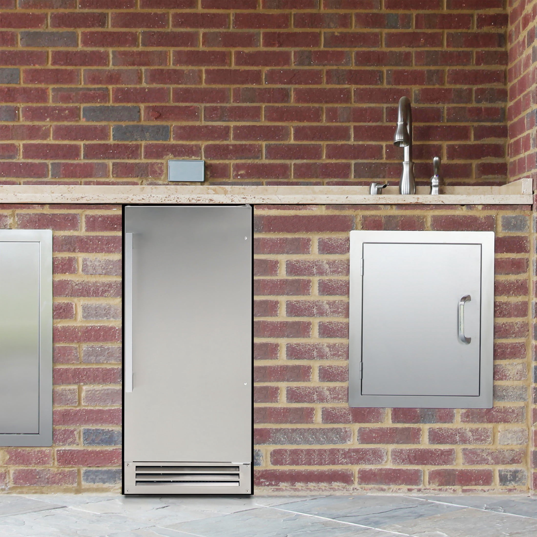 Avanti ELITE Series Outdoor Commercial Built-In Ice Maker, 50 lb. Capacity, in Stainless Steel (OIM1550U3S)